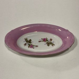 Vintage rose trinket dish